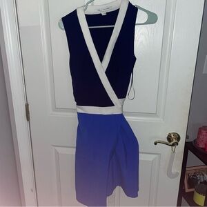 Crossover tie back dress